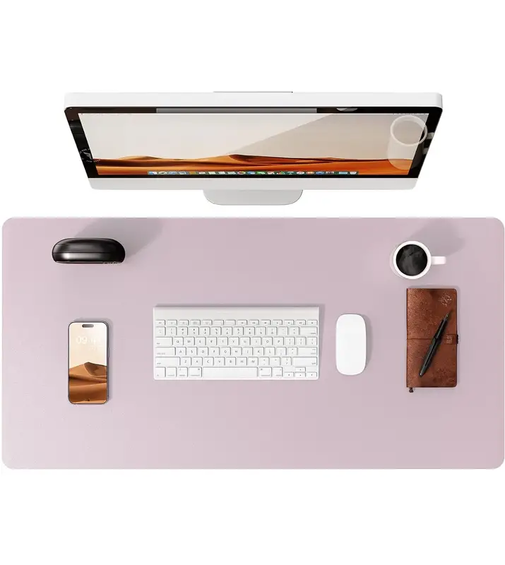 Large Mouse Pad,Office Desk Mat, Leather Desk Pad Protector, Non-Slip PU Leather Desk Blotter, Laptop Desk Pad - Image 34