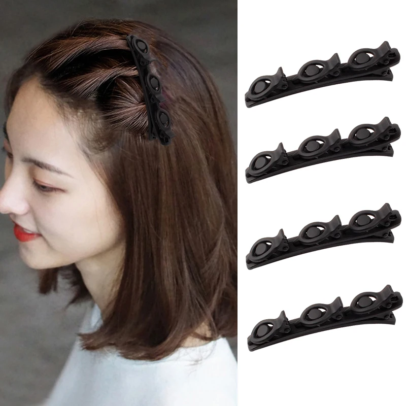 New Women Elegant Black Braid Hairpins Sweet Hair Decorate Clips Bangs Hold Barrettes Headband Fashion Hair Accessories 12pcs set retro fashion black summer geometry invisible bangs clip female hair clip korean style hair clip bb clip