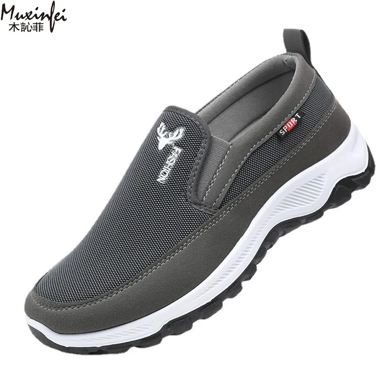 Men Casual Shoes Outdoor Walking Shoes Breathable Mesh Sneakers Footwear Slip-on Tennis Shoes Mens Loafers Zapatos Casuales