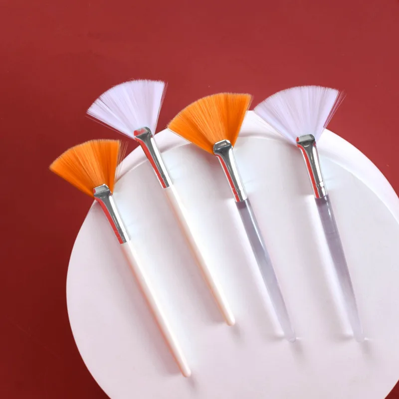 3pcs Makeup Brushes Practical Facial Brushes Fan Soft Portable Mask Cosmetic Tools Make-up for Women