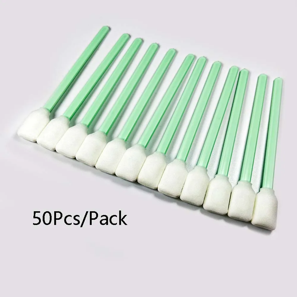 50pcs/Pack Dust-Free Cotton Swabs Wiping Stick Diy Handmade Leather Colouring Dyeing Cotton Swabs Sponge Scalp Edge Treatment