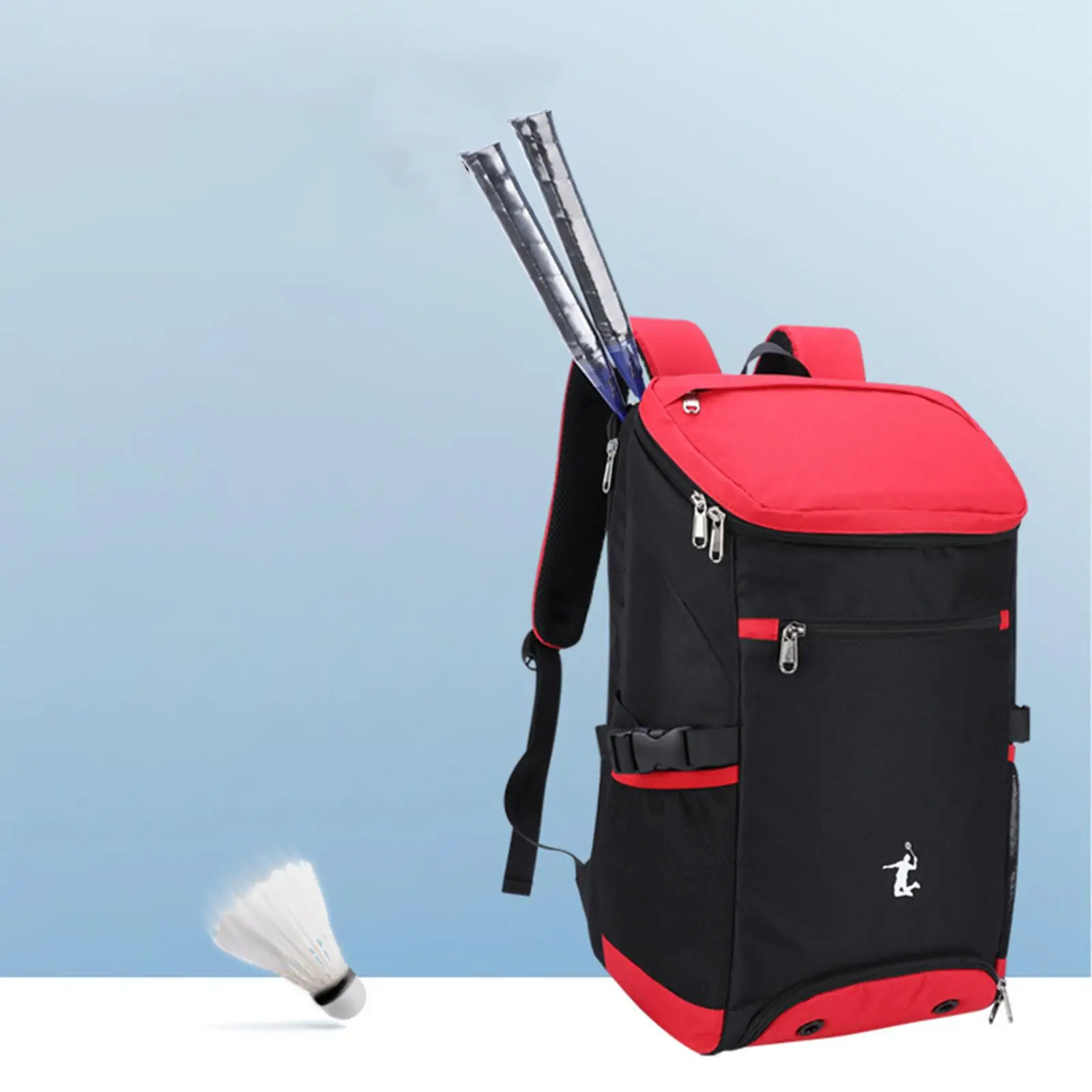 Large Capacity Tennis Backpack Balls Accessories Women Men Durable Outdoor Bag for Badminton Rackets Pickleball Paddles