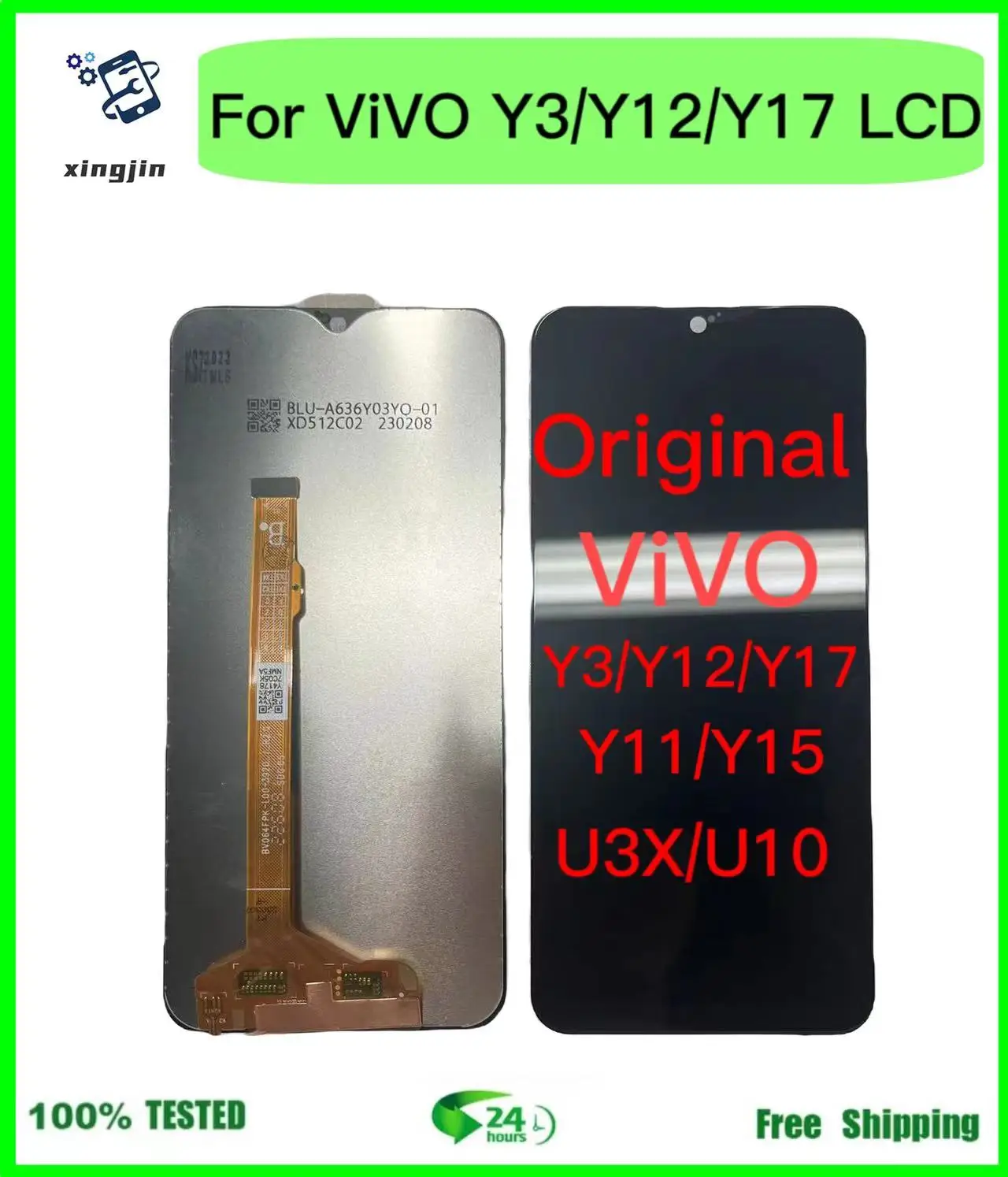 100% Test Lcd Display Screen For Vivo Y11 Y12 Y15 Y17 Y3 LCD Display Touch  Panel Sensor Digitizer Assembly For Vivo U3X U10 - AliExpress