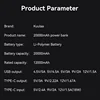 KUULAA 20000mAh Power Bank Portable External Battery 22.5W Fast Charging Portable Charger For iPhone xiaomi redmi poco Powerbank 6