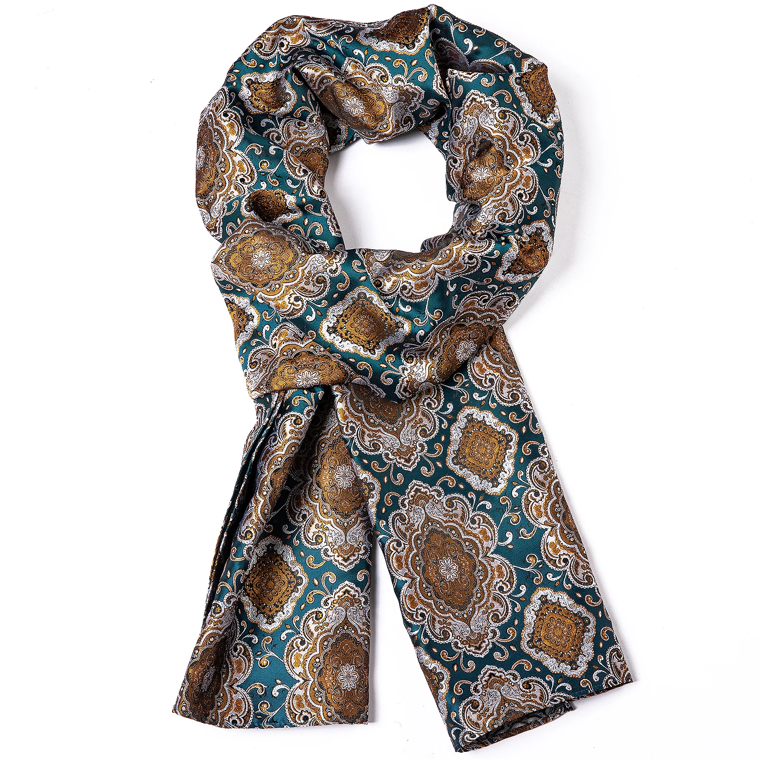 Men Silk Scarf Floral Pattern Spring Autumn Fashion Suit Accessories Formal Gifts Party Designer Barry.Wang knitted scarf cashmere scarf tactical scarf neck tube scarf fleece scarf polar fleece scarf
