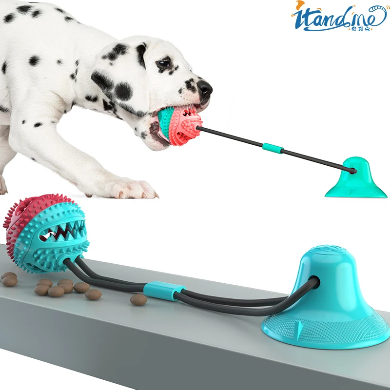 IT AND ME Sucker Pull Cord Molar Dog Toys Chew Clean Teeth Leak Food Feeding Interactiv Toy Supplies For Small Large Dogs |