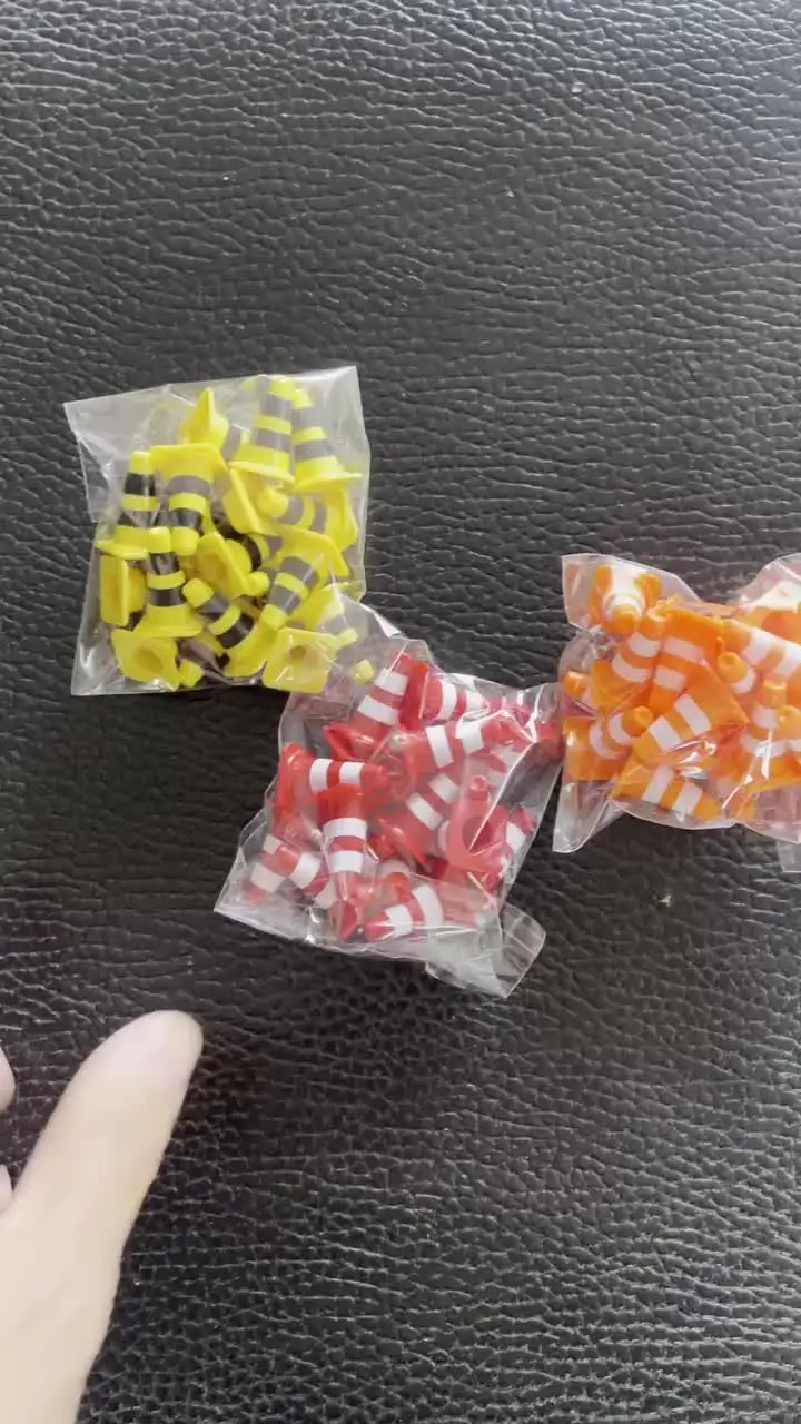 24 PCS JOUET De Barricade Panneau Signalisation Plastique Enfant Cônes