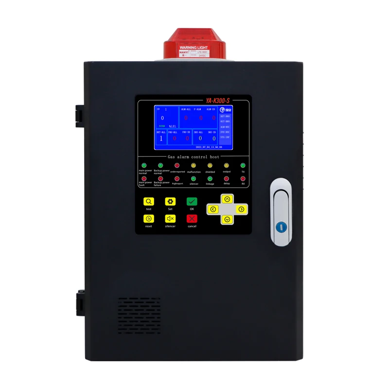 

Wall-mounted multi gas paneL four channels O2 CO2 CL2 H2S Gas Alarm With Control Panel