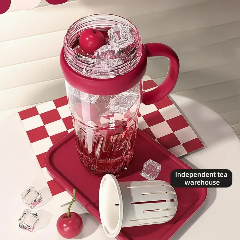 New Summer Plastic Cup Large Capacity Plastic Straw Drink Coffee Cup Gradient Color  Bottle with Time Marker Fitness Water Cups