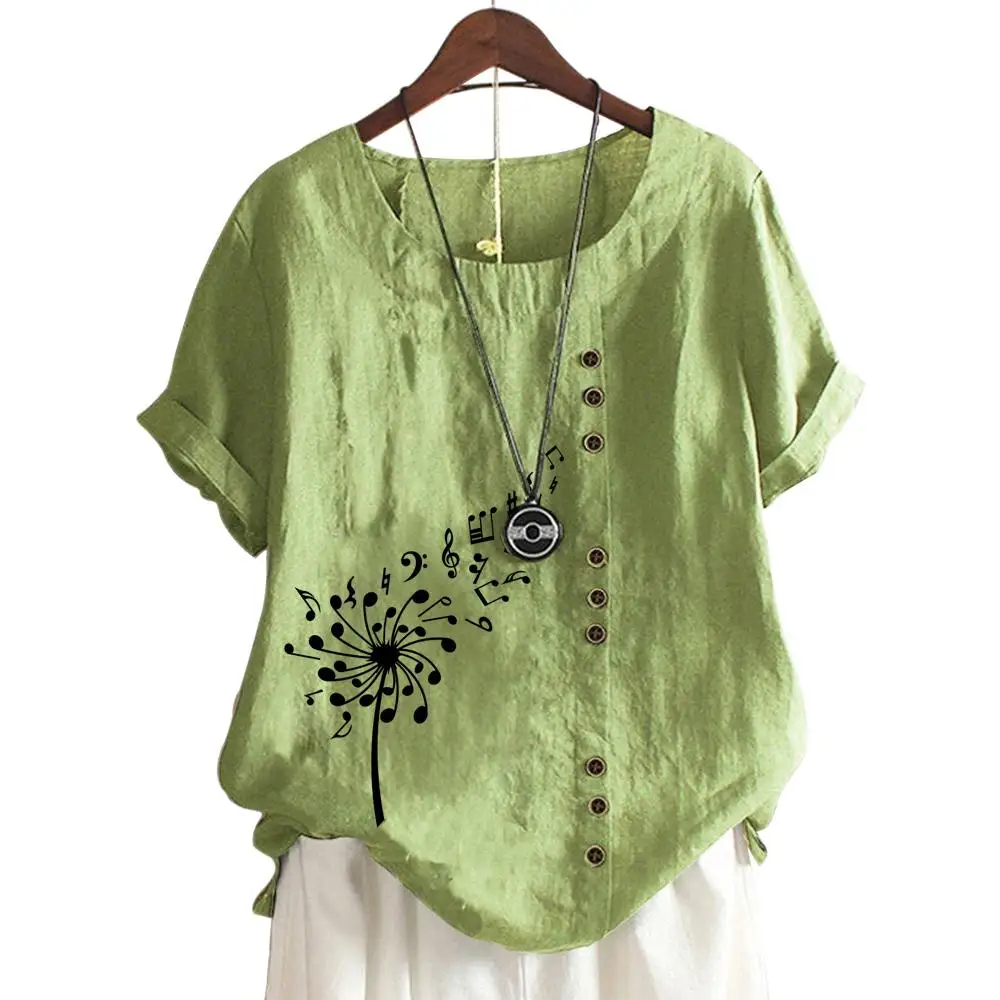 

Comfortable Cotton Top for Women with 11 Color Choices and Printed Pattern