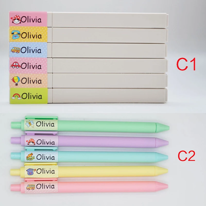 120Pcs Name Tag Sticker Customize Waterproof Stickers Children School Stationery Water Bottle Pencil Kawai Name Labels for Kids 6