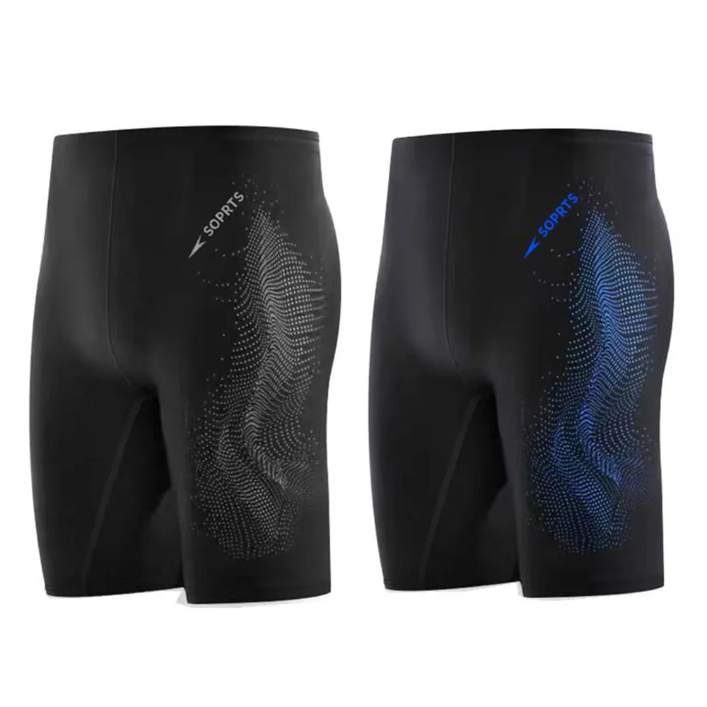 Fashion Male Five Points Swimming Pants Men Mid-Length Swimming Trunks Boy Jammers Sports Surf Shorts Beach Wear For Man swim trunks swim shorts men swimsuit