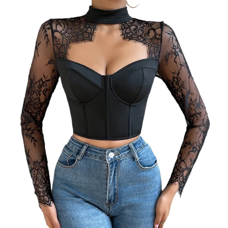 Рисунок 6 - Женская кружевная рубашка с длинным рукавом