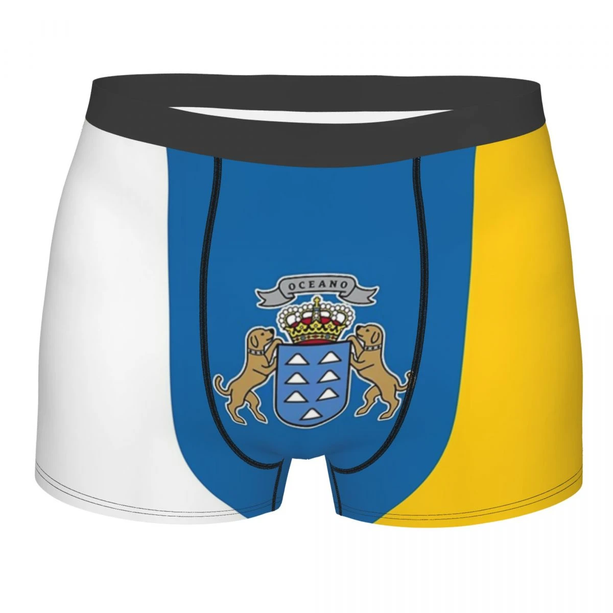 Humor Calzoncillos bóxer para hombre, ropa interior suave con bandera de las Islas bandera España, Oceano, Español| | AliExpress