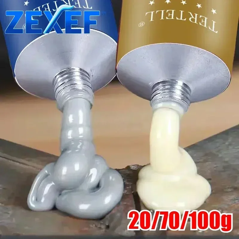High Temperature Glue ZEXEF High Temperature Glue for Metal Welding Strength Repair Resistant Magic AB a Plastic Wood B Adhesive Purpose Bi Component