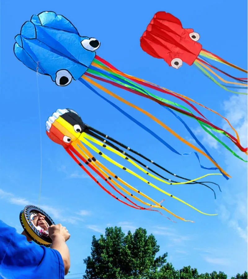 Octopus Kites Soft Kites Flying for Adults colorful rainbow kite eagle kite plastic kite butterfly kite beach delta kite delta kite beach kite stunt kite unicorn kite plane kite snake kite power parafoil kite chinese dragon kite foal kite parafoil kite