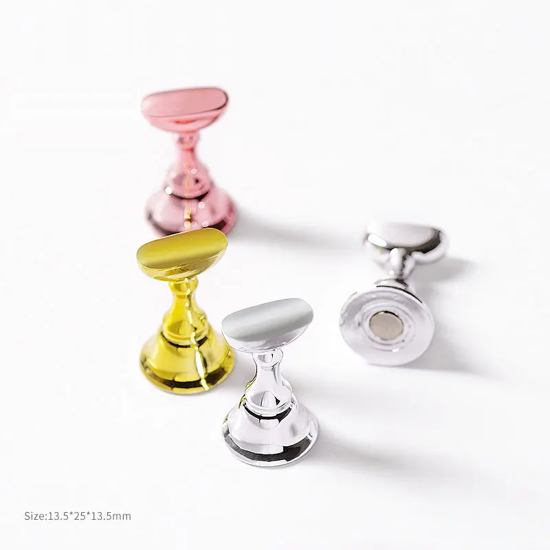 Espositore Magnetico Per Unghie Press On Tips Gel Nails Polish Acrilico Crystal Shelf Nail Art Practice Holder Accessori Per Manicure