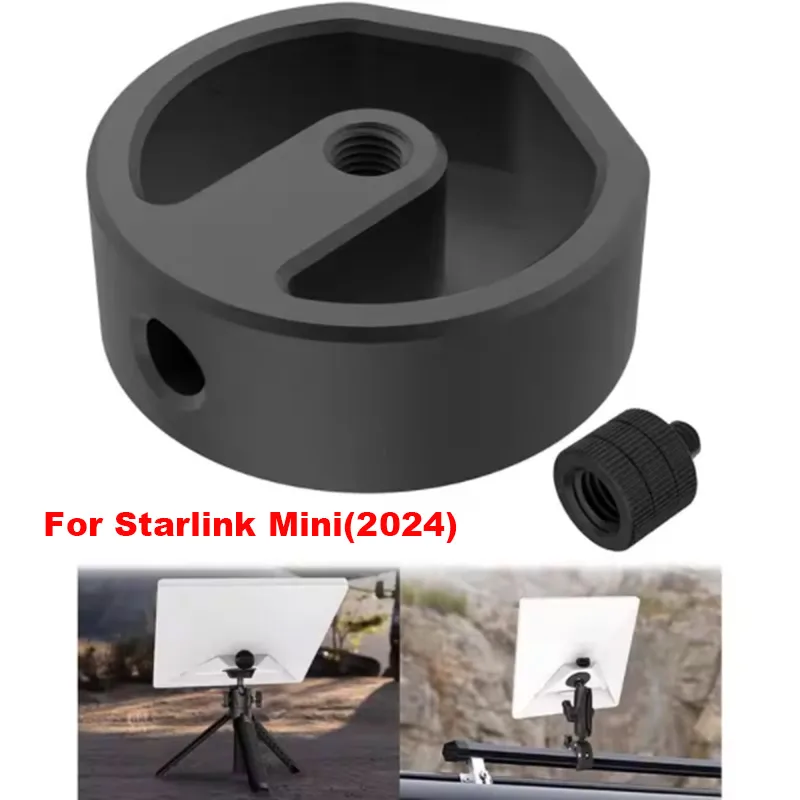 For Starlink Mini Tripod Adapter Aluminum Alloy Tripod Mount 1/4"~20&3/8"~16 Threaded Fixing Clamp or Other Bracket Fixing starlink mount bracket