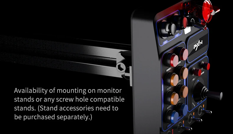 PXN CB1 Simulator Race Central Control Box Multifunctional Keys Control Box RGB