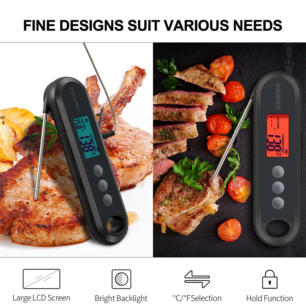 Instant Read Meat Digital Food Thermometer Backlight Magnet