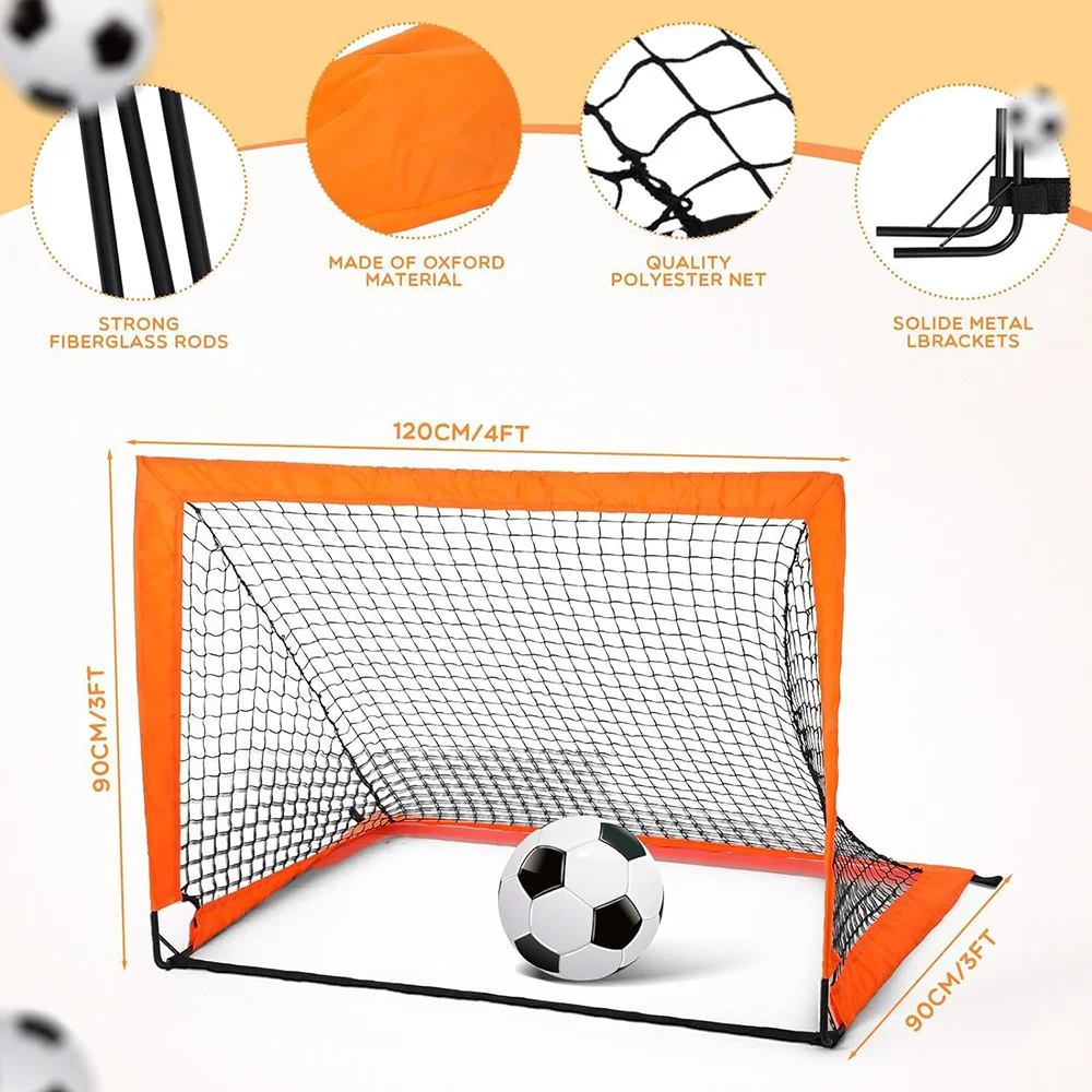 Football Goal Set Sturdy Durable Garden