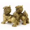BRASS FENGSHUI PAIR  PI YAO STATUES / FENGSHUI PI XIE STATUES M1207 3
