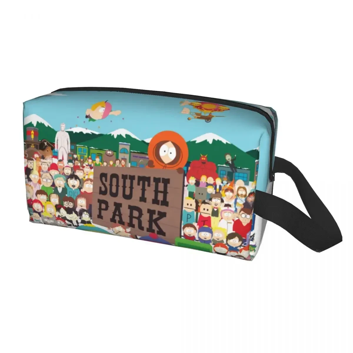 Custom Cartoon Anime SouthPark Toiletry Bag Women Eric Cartman Cosmetic Makeup Organizer Lady Beauty Storage Dopp Kit Case 6