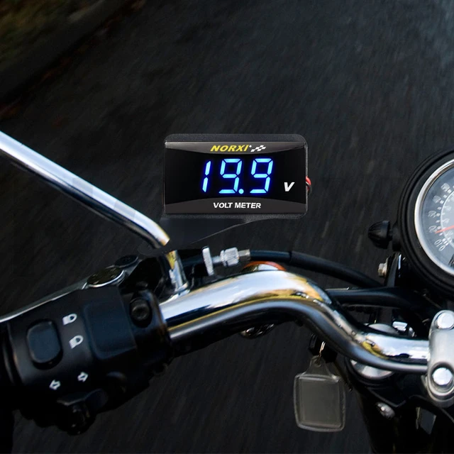 boost controller digital boost gauge LED Motorcycle Modified Voltmeter Ambient  Temperature Meter Chronograph 9‑24V - AliExpress