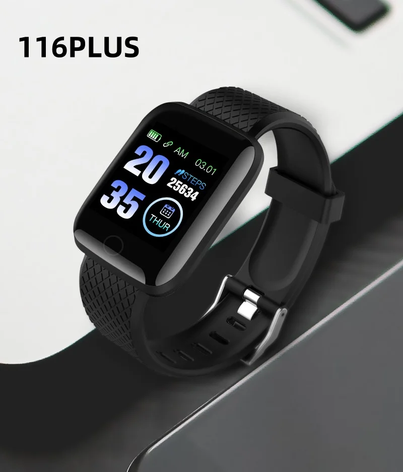 

2023 116 Plus Smart Watch Blood Pressure Monitor D13 Bluetooth Bracelet Heart Rate Monitoring Sport Tracker Pedometer PK D20 Y68