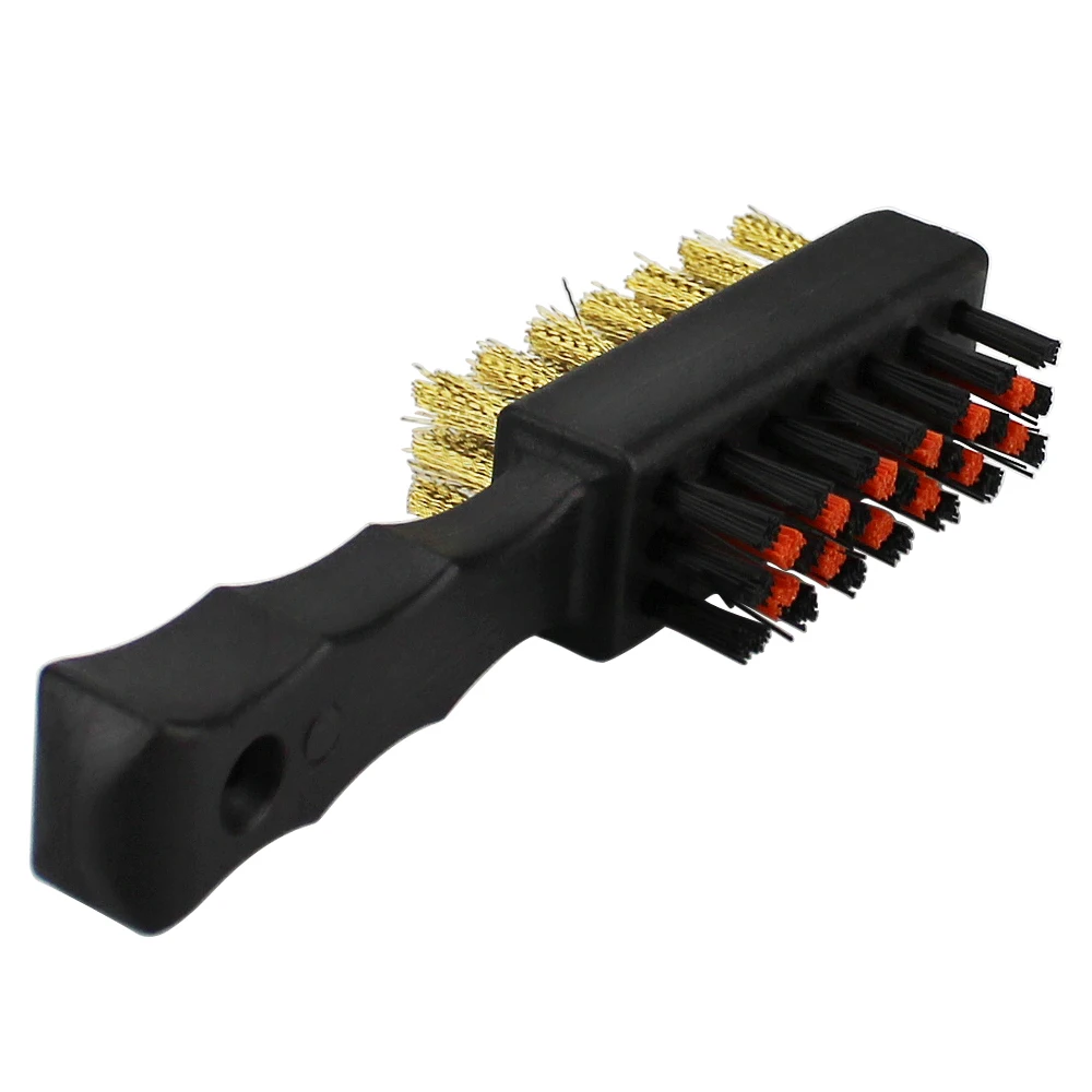 1 Pc 골프 클럽 브러시 그루브 클리너 양면 도구 철 공 신발에 대 한 휴대용 금속 경량 나일론 액세서리 새로운 선물