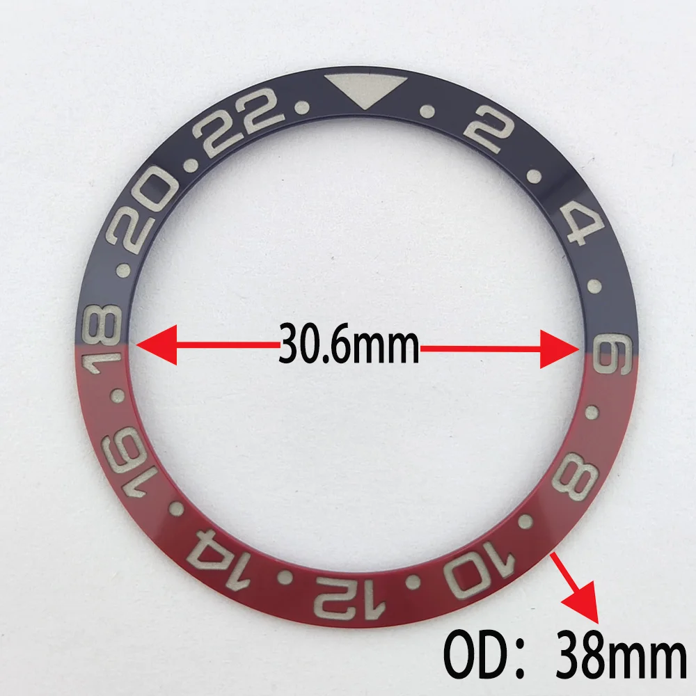 

Original High Quality With GMT inlaid Ceramic Bezel Watch Accessories Suitable For Rolex Oyster Perpetual 38mm*30.6mm