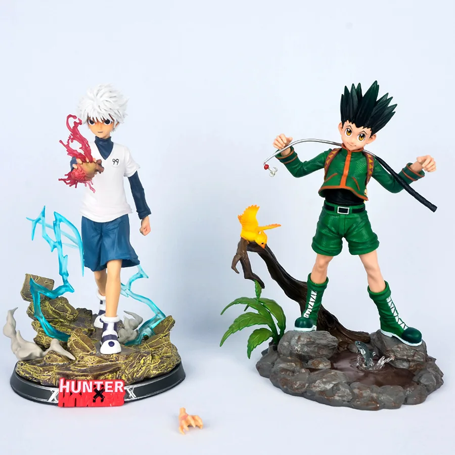 Hunter X Hunter 28cm Killua Zoldyck Gon Freecss Figure With Base Bounty Career Hunter Anime Figurine Children Gifts Aliexpress Hunter X Hunter 28cm Killua Zoldyck Gon Freecss Figure With Base Bounty Career Hunter Anime Figurine Children Gifts Aliexpress