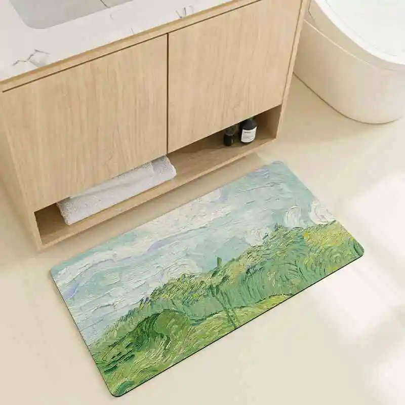 

Bathroom absorbent foot mats, household non slip door mats, carpets