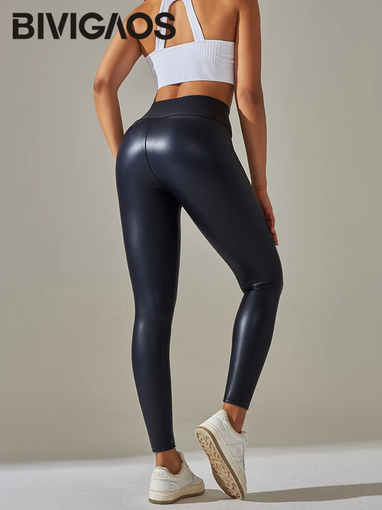 Tight Shiny Newest Design Sport Women Yoga Pants Leggings High Waist Spandex  Nylon Reflective Women Shiny Yoga Leggings - China Shiny Yoga Leggings and Shiny  Leggings price