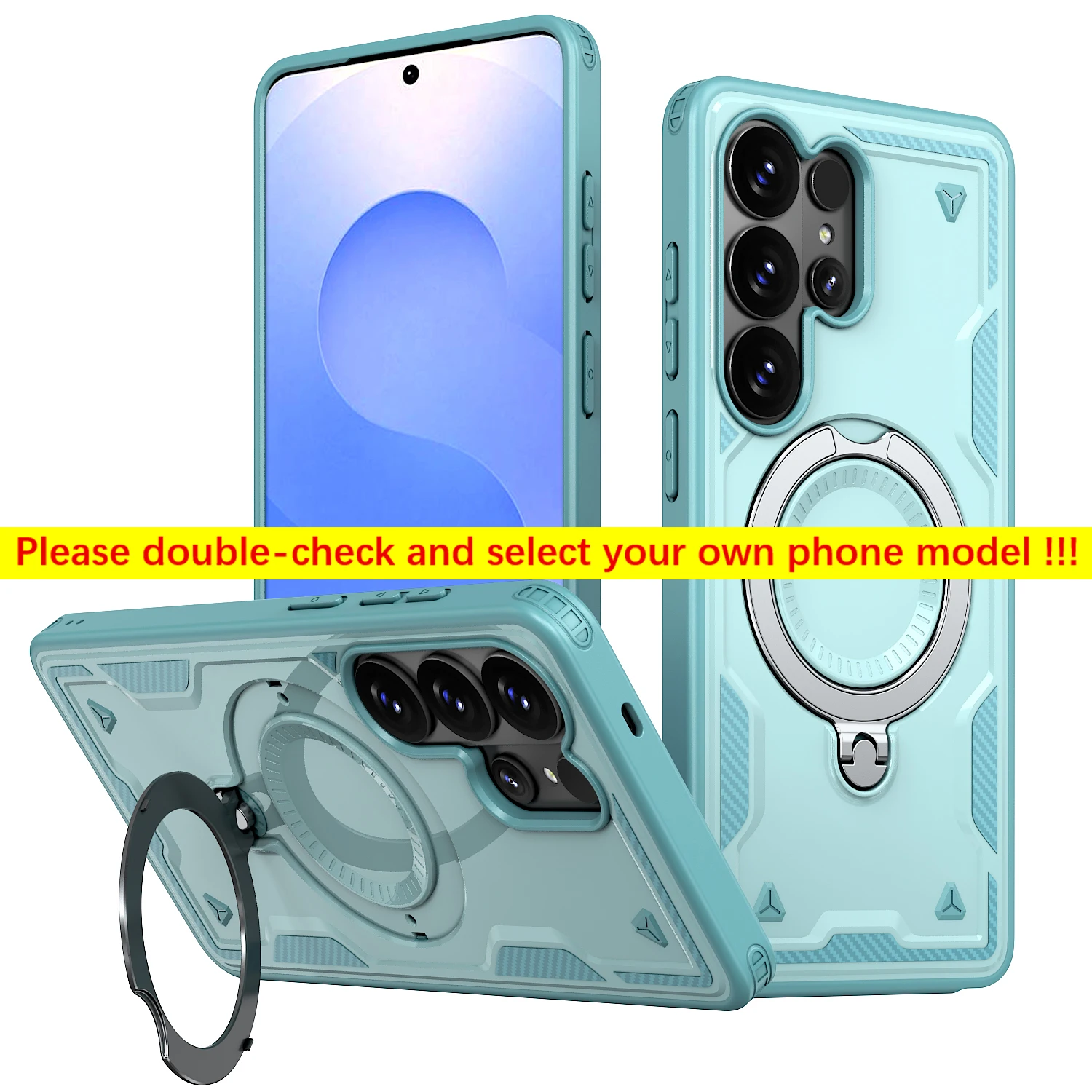 360° Rotating Stand Phone Case with Edge Bracket - Enhanced Protection and Versatility