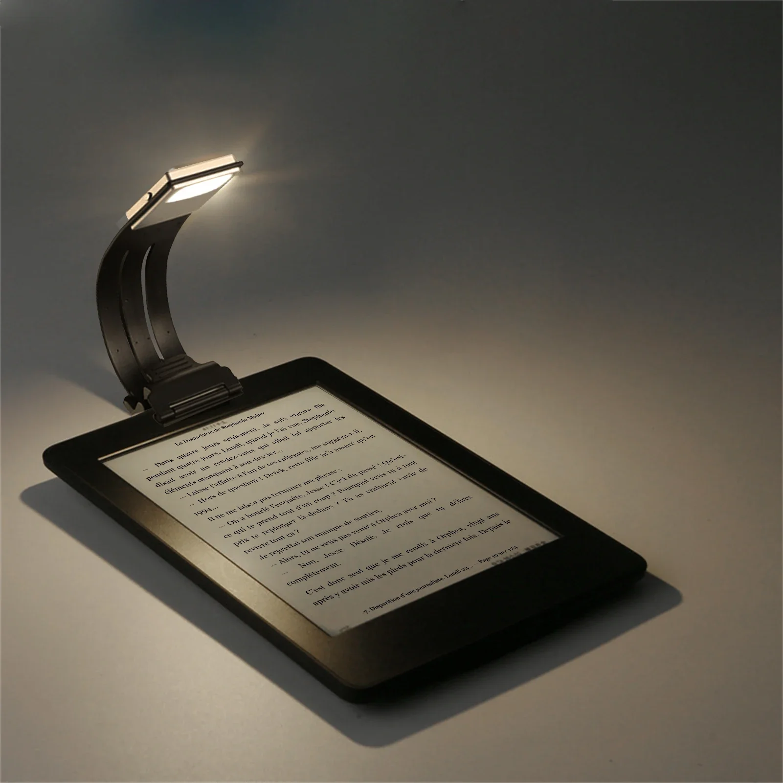 

Portable LED Reading Book Light with Detachable Flexible Clip USB Rechargeable Lamp 3 Color Temperatures for Kindle EBook Reader