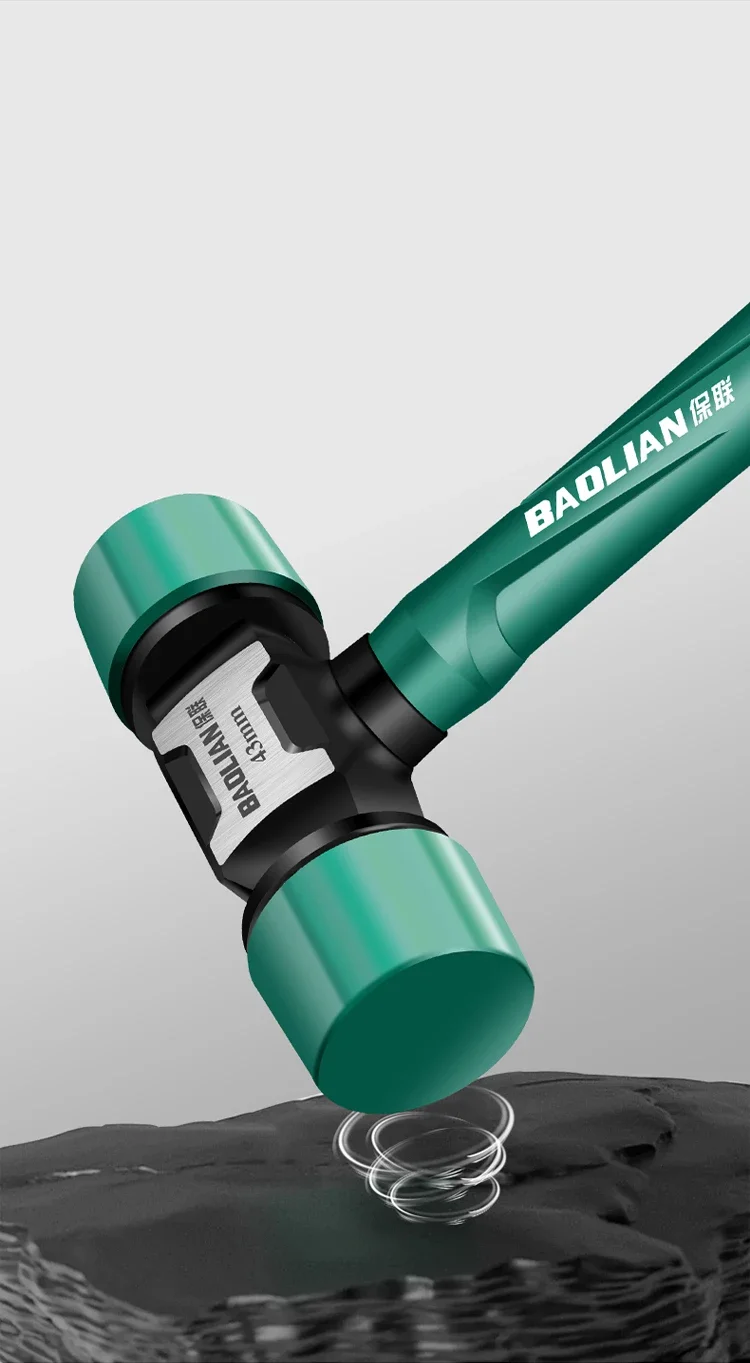 Description Picture 5 of itemRubber Hammer Transformable Multifunctional High Resilience Rubber Hammer Anti-vibration and Non-slip Professional Work Tools