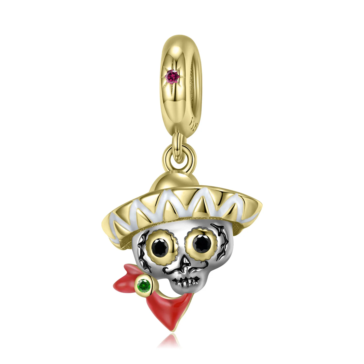 

Женское украшение из серебра 925 пробы в виде черепа