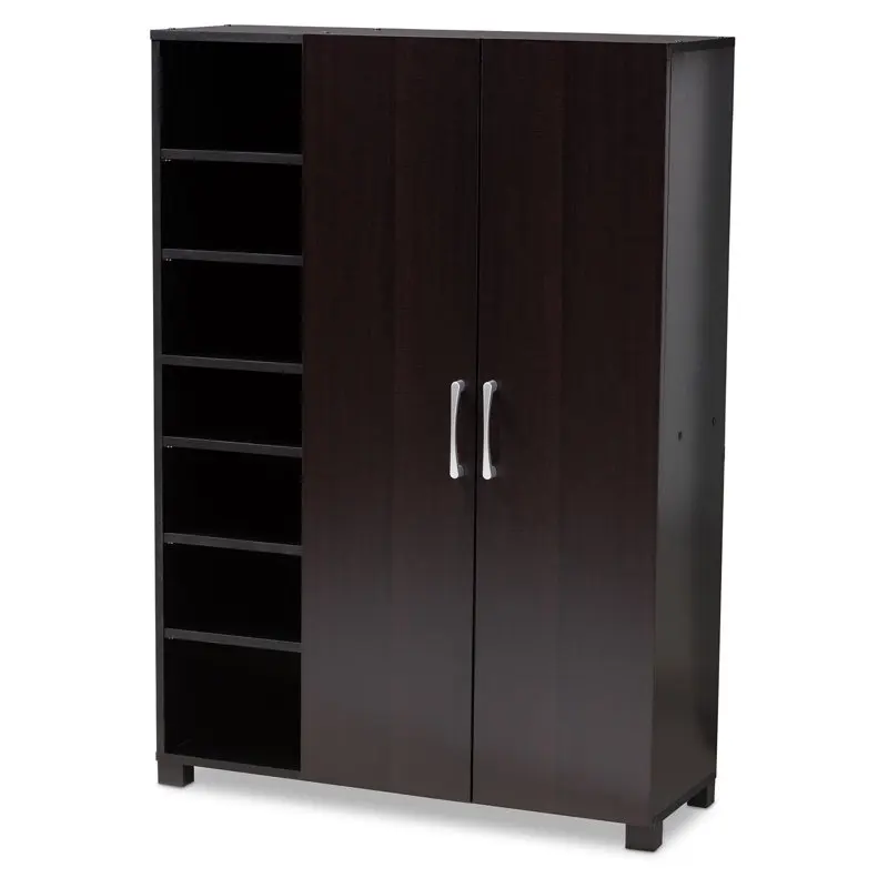 

2 Door Entryway Shoe Storage Cabinet with Open Shelves. Folding table indoor round person aluminum extrusion 계단 난간대