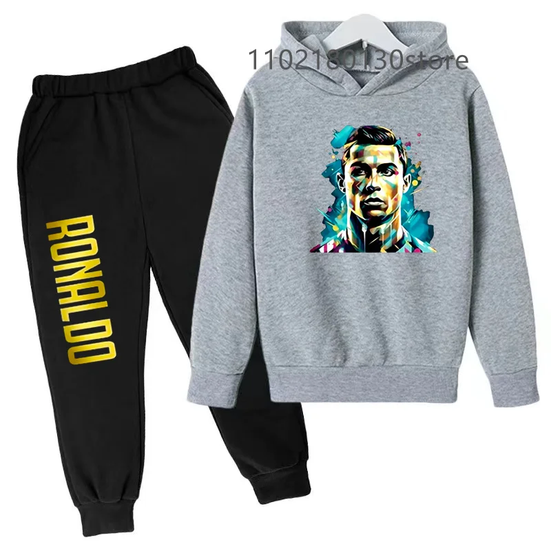 Kids New Clothes Spring/Autumn Gifts Celebrity Idol Hoodie+Pants 2P Sportswear 3-13Y Boys/Girls Casual Jogging Coat Set