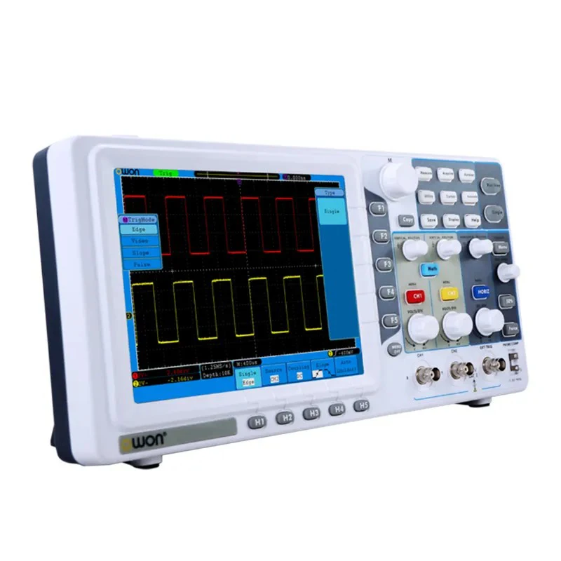 

OWON SDS6062 2+1 Channel Digital Oscilloscope 60 MHz 500MS/s 10K pts 8 bits 800 × 600 LCD Digital Desktop Oscilloscope