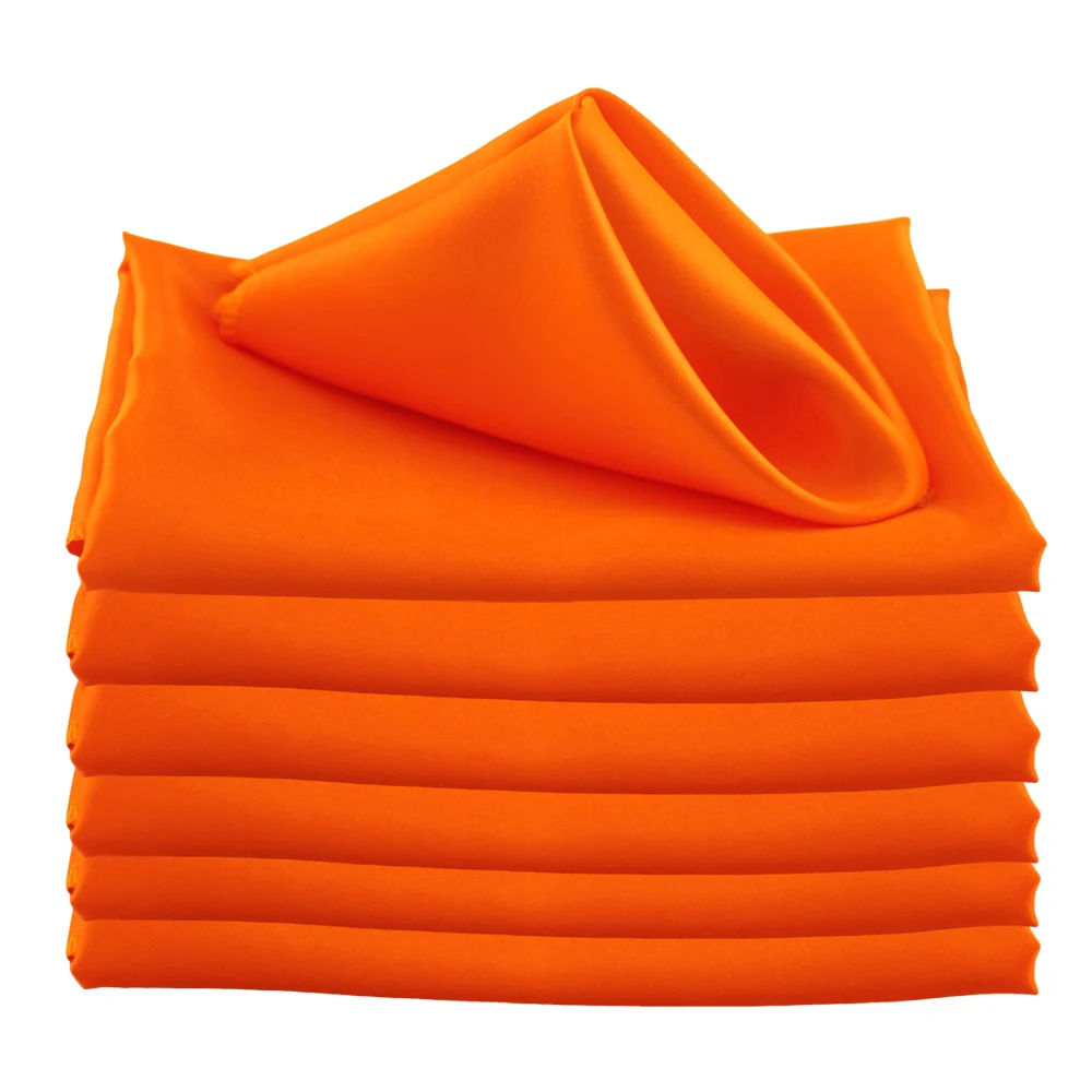 Elegant Satin Square Napkins - 50pcs, 17 Inch, for Weddings, Holidays, and Special Events