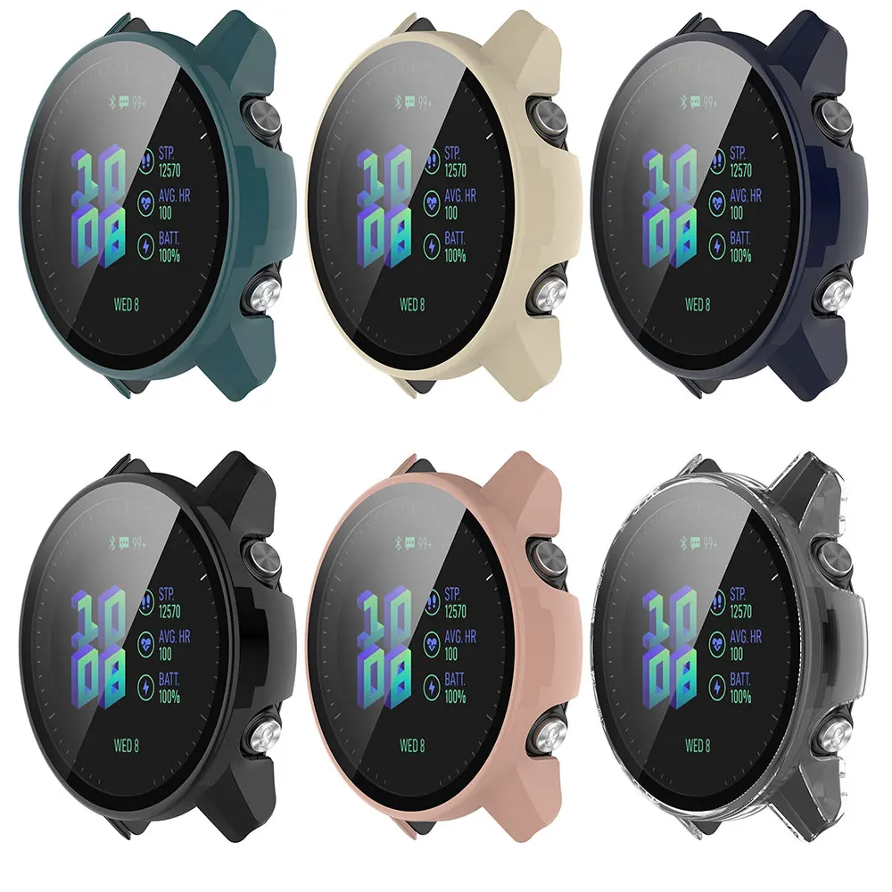 Tempered Glass Smartwatch Bumper Case and Screen Protector Film