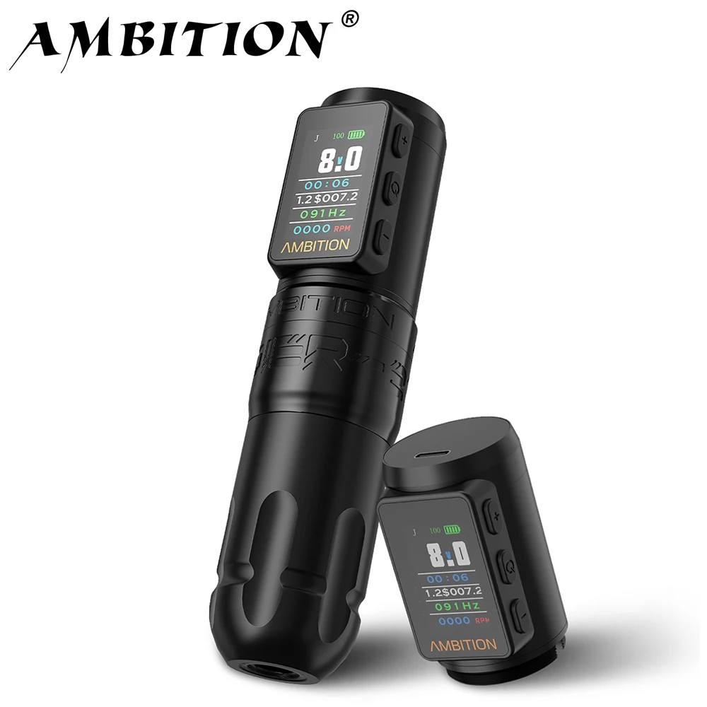 Tattoo Supplies Tattoo Kit Tattoo Motor Ambition Soldier270 S Wireless Tattoo Machine 1800mAh