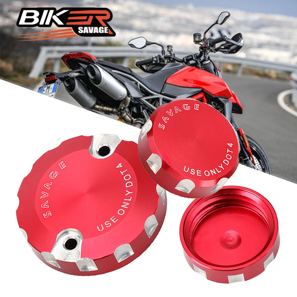 

Front Rear Brake Clutch Reservoir Cover For DUCATI Hypermotard 950 SP 1100 Streetfighter V4 Motorcycle Parts Oil Fluid Cap