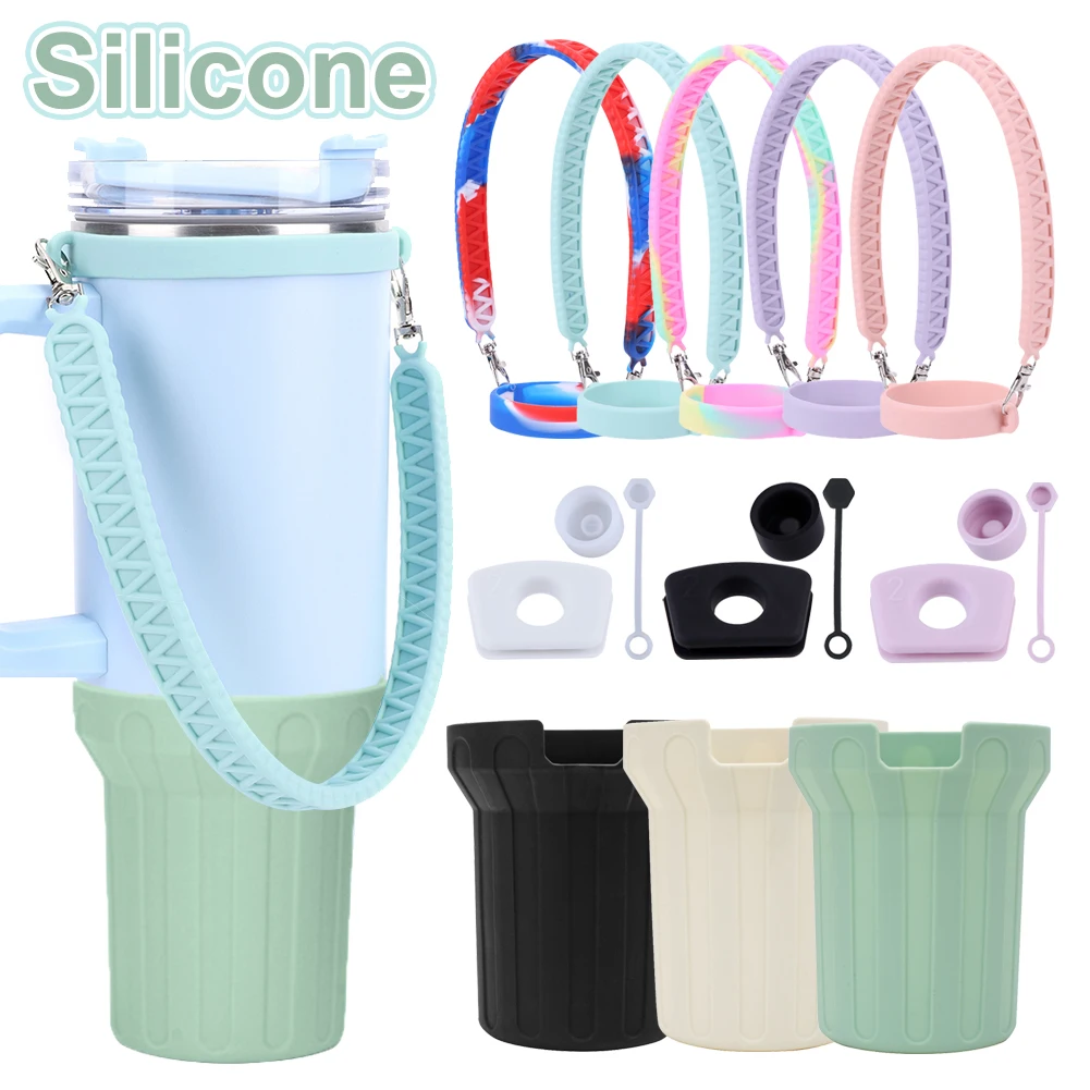 Description Picture 5 of itemSilicone Cover for Stanley Cup Accessories 30/40oz Tumbler Water Bottle Protective Bottle Boot Sleeve & Straw Cover Cap