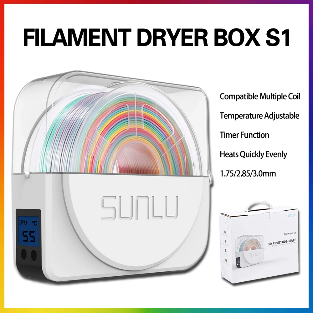 SUNLU Dryer Box of 3D Printer Filament Keep Drying 1KG Filaments 3D-Printing 
