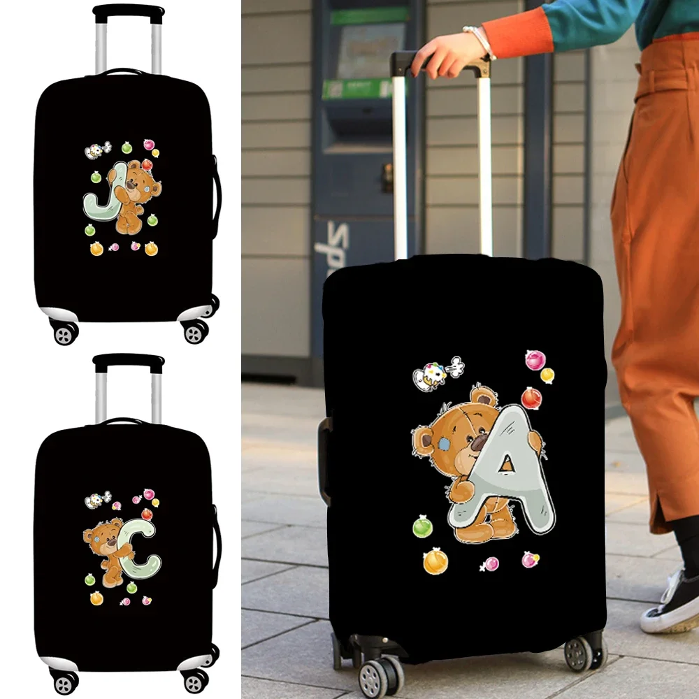 Luggage Cover Stretch Fabric Suitcase Protector Baggage Dust Case Cover Suitable 18-32 Inch Suitcase Travel Organizer Bear Series luggage cover