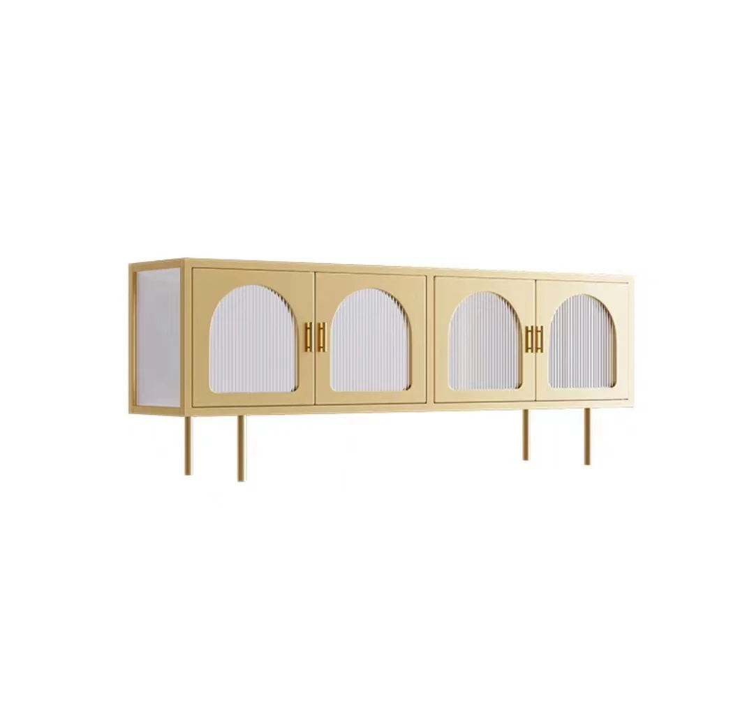 

Nordic Wrought Iron TV Cabinet Door Minimalist Modern Living Room Storage Minimalist Floor Cabinet