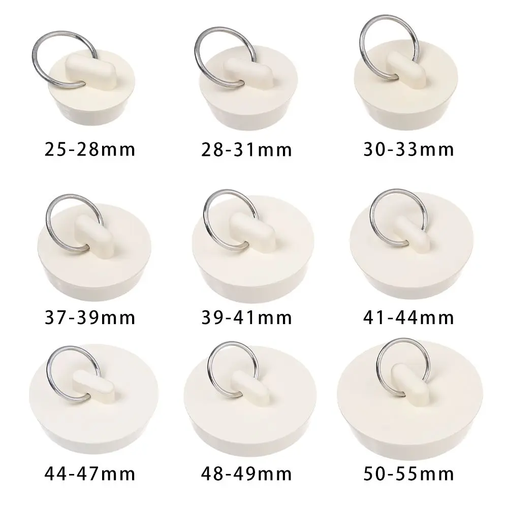 Water Sink Plug Bathtub Stopper Round Rubber Drain Cover Bathroom Accessories